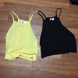 Two cropped tank tops -Divided by H&M